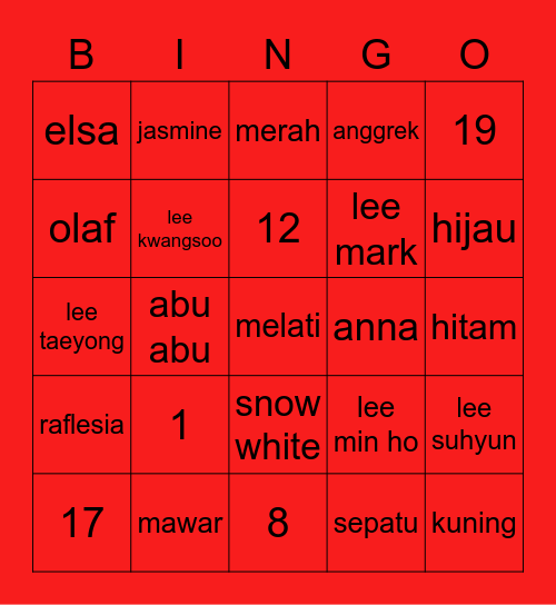 MV04HARUTO Bingo Card