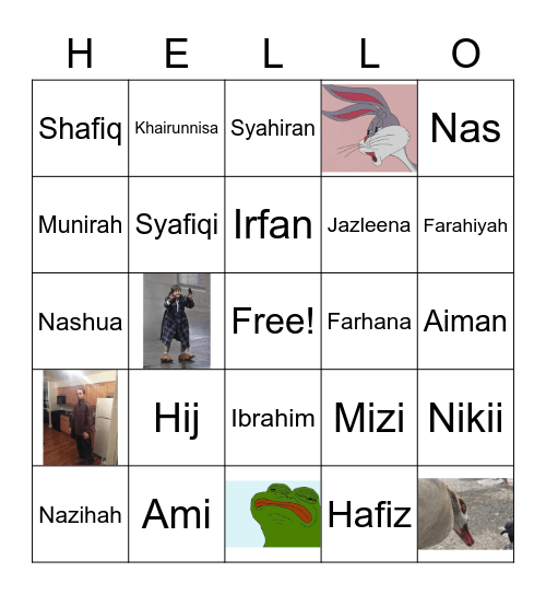 FLEX TAPE?!?!?!? Bingo Card