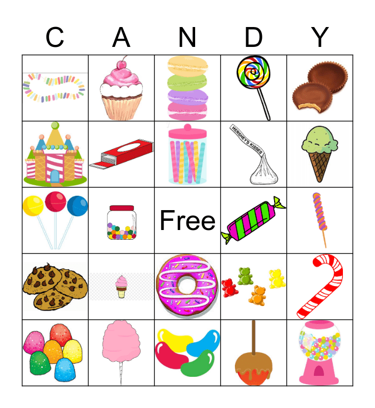 Candy Bingo Card