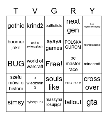 Bingo TV Gry Bingo Card