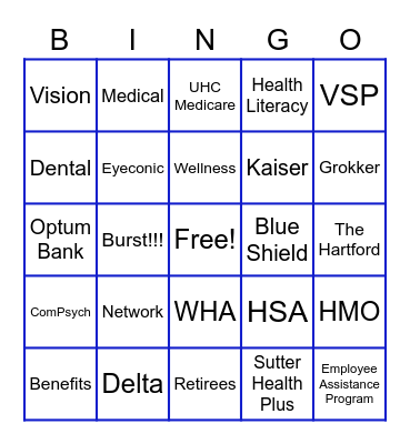 Schools Insurance Group Bingo! Bingo Card