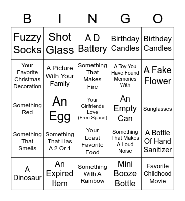 21st Bingo! Bingo Card