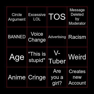 Death Bingo Card