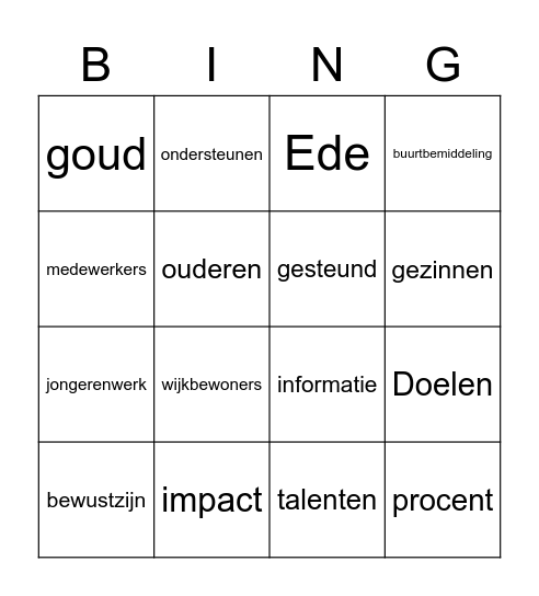 Malkander OGSM bingo Card