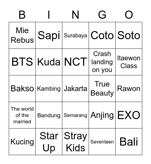 Bingo Card