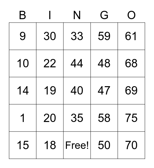 CRYSHA TAN Bingo Card