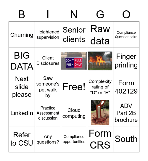 2021 BINGO Card