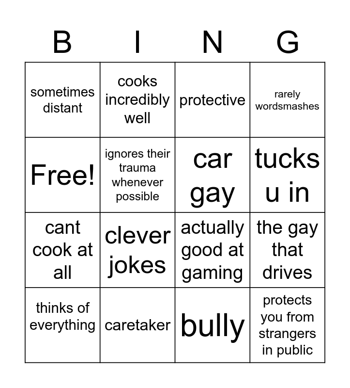 Top Bingo Card