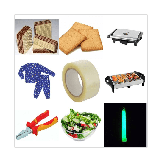 בינגו השפה העברית Bingo Card