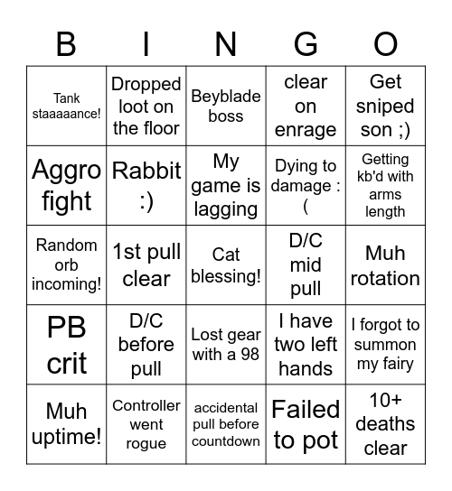 Very Cool Static Bingo Card