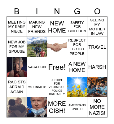 BINGO 2021 Bingo Card