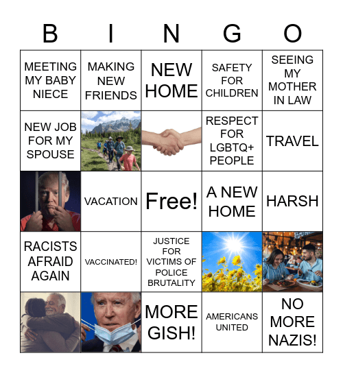 BINGO 2021 Bingo Card