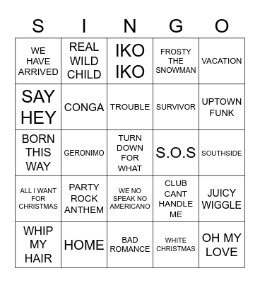 520 BEST OF THE CHIPMUNKS Bingo Card