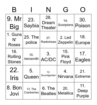 🥳 Bingo Card