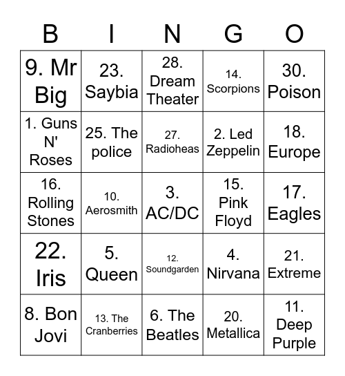 🥳 Bingo Card