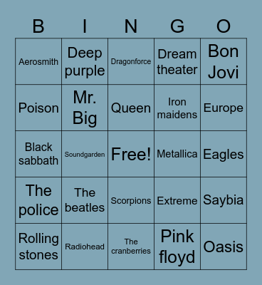 Punya atun Bingo Card