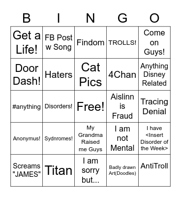 Samily Bingo Card Bingo Card