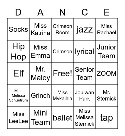 CAPA BINGO Card