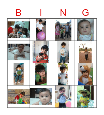 Hamoodi Birthday Bingo Card