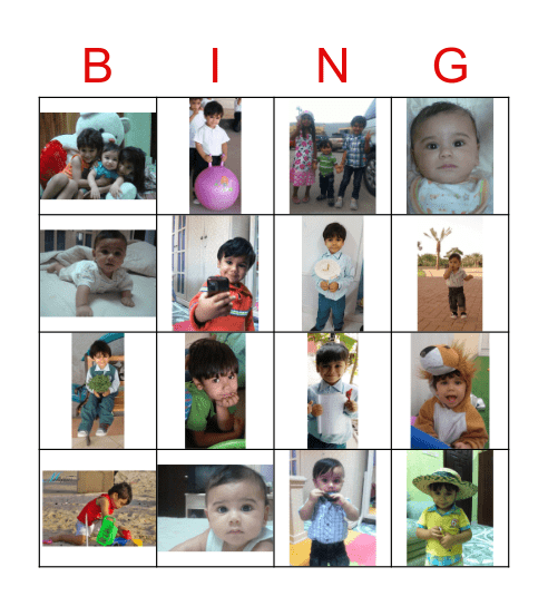 Hamoodi Birthday Bingo Card
