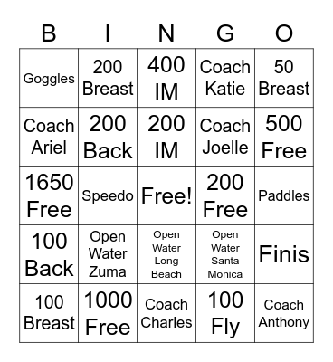 SPP Bingo Card