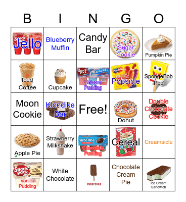 GPFP Bingo Bakery Bingo Card