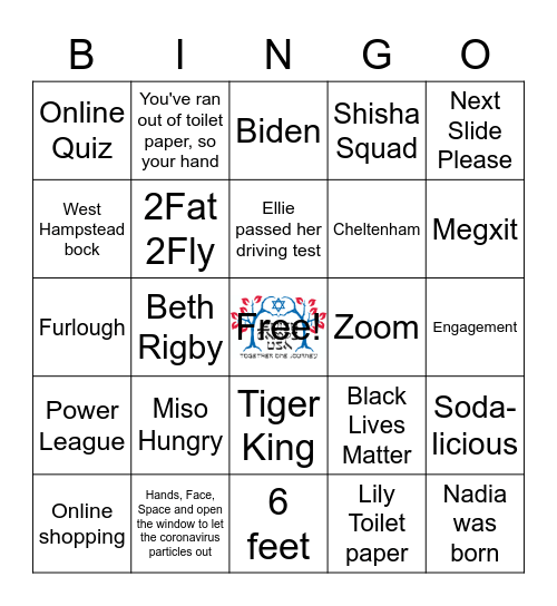 2020 Quiz Bingo Card