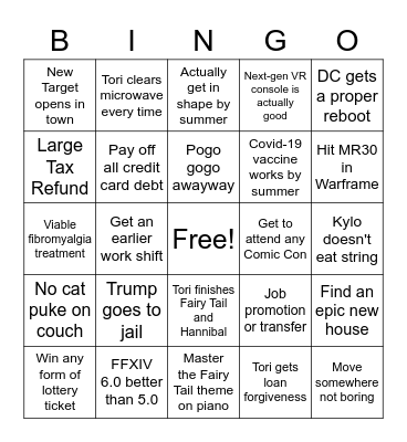 We Earned Good Karma Bingo Card
