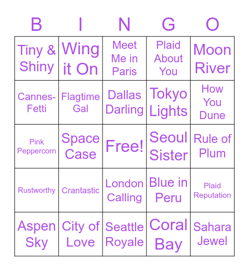 💕Polishly Beautiful💕 Bingo Card