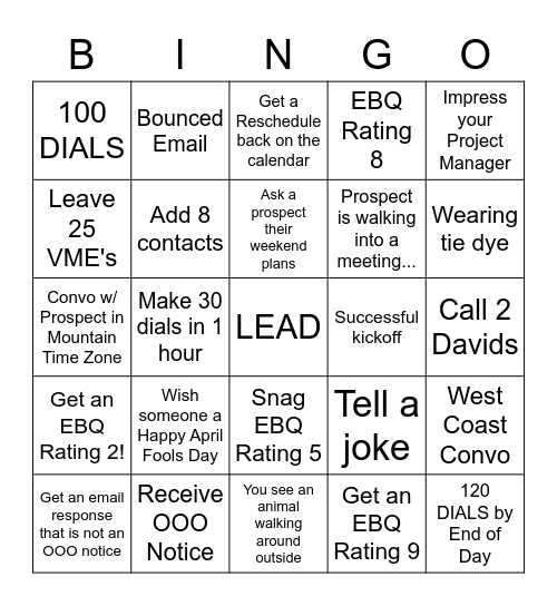 EBQ Bingo Card