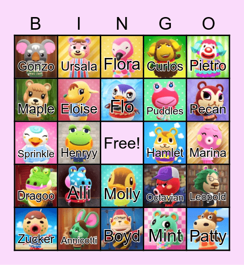 SIMSIE NEW YEARS EVE PARTY!!! Bingo Card