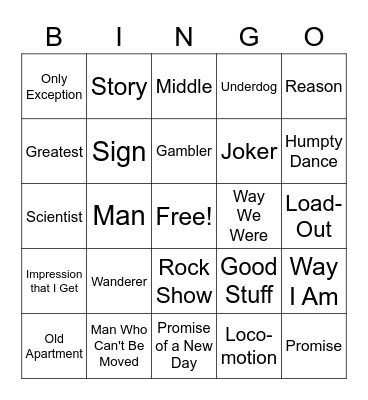 The... Bingo Card