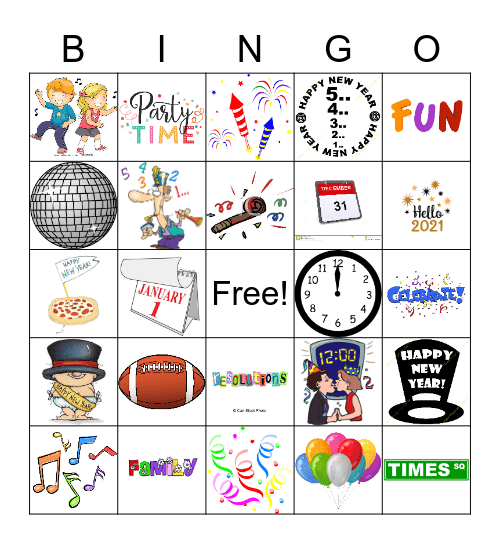 NEW YEAR'S EVE Bingo Card