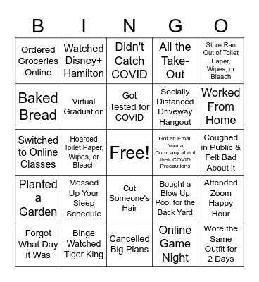 2020 Bingo Card