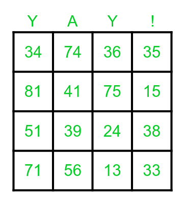 New Year Lockdown Bingo 2020 Bingo Card
