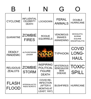 IT'S 2020 BABY! Bingo Card