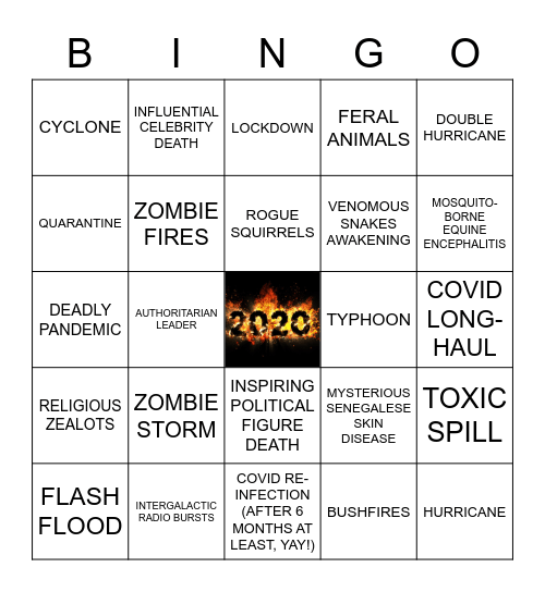 IT'S 2020 BABY! Bingo Card