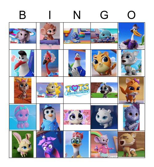 T.O.T.S. Bingo Card