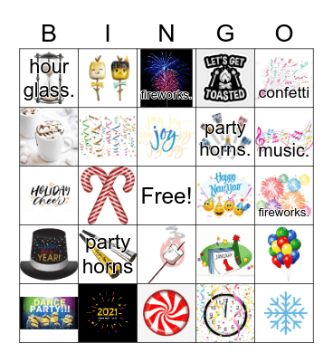 HAPPY NEW YEAR!! Bingo Card