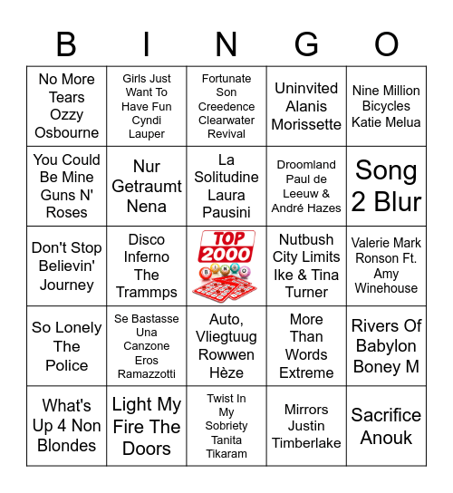 Ronde 1 Bingo Card