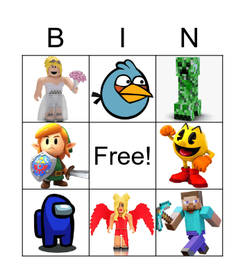 Games Bingo Card