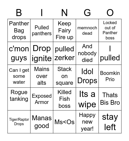 ED BINGO Card