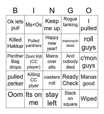 ED BINGO Card