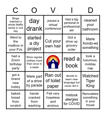 COVID Bingo Card