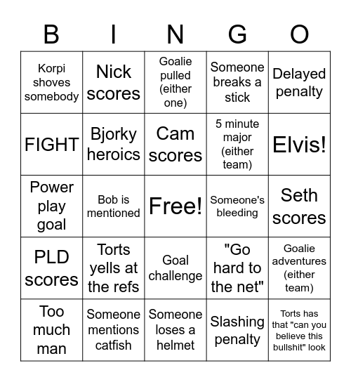 CBJ vs. NSH Jan 14 2021 Bingo Card