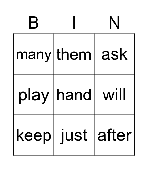 Sasha Review Bingo Card