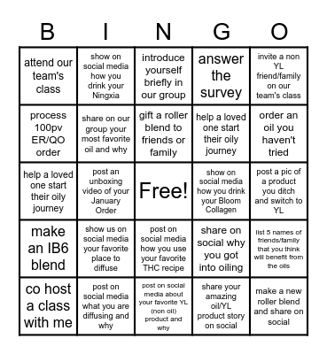 BINGO NNY 2021 Bingo Card