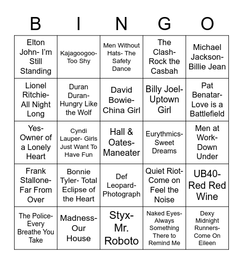 Heart Radio Bingo