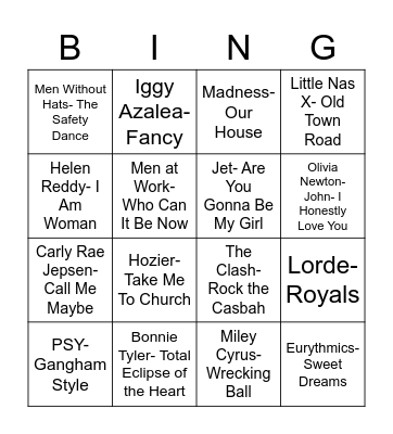 Coverall Bingo Card