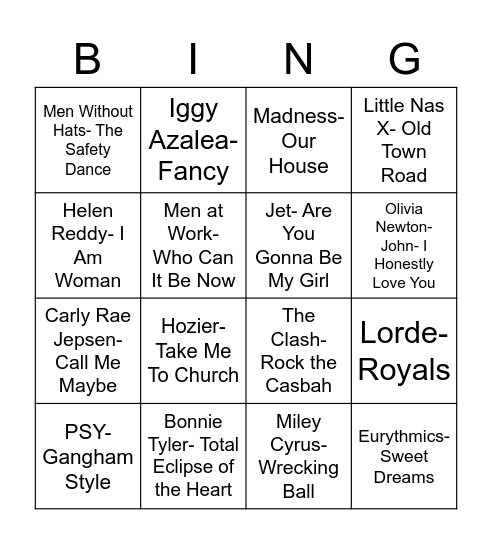 Coverall Bingo Card